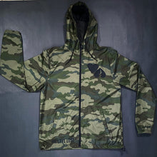 Load image into Gallery viewer, Camo &quot;LXVE over Hxte&quot; windbreaker
