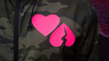 Load image into Gallery viewer, Camo &quot;LXVE over Hxte&quot; windbreaker
